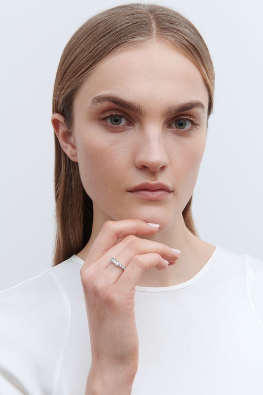 Jewellery Sophie Bille Brahe | Ensemble Croissant Blanc